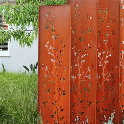 Hojas de acero corten perforadas para aplicaciones de arquitectura y diseño