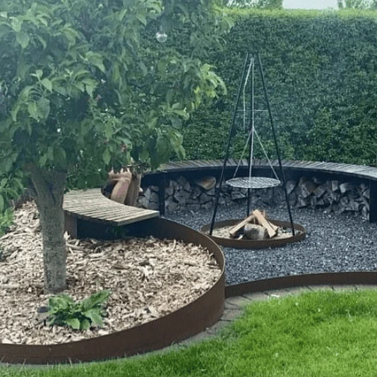 Corten steel edging Corten steel edging